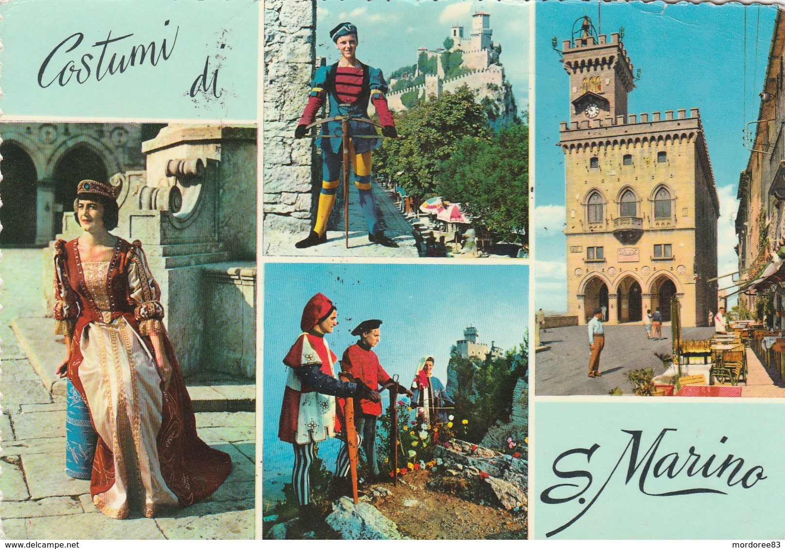 CARTE POSTALE REPUBLICA DI SAN MARINO 1963 POUR FRANCE NICE - Lettres & Documents