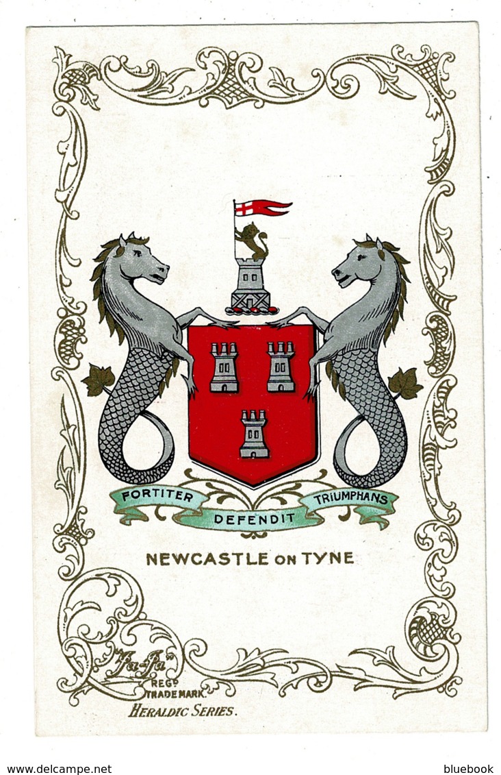 Ref 1363 - Early Coat Of Arms Postcard - Newcastle On Tyne  Northumberland - Newcastle-upon-Tyne