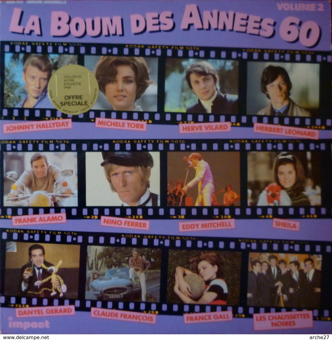 LA BOUM DES ANNEES 60 - LP - 33T - Disque Vinyle - Volume 2 - 6886952 - Hit-Compilations