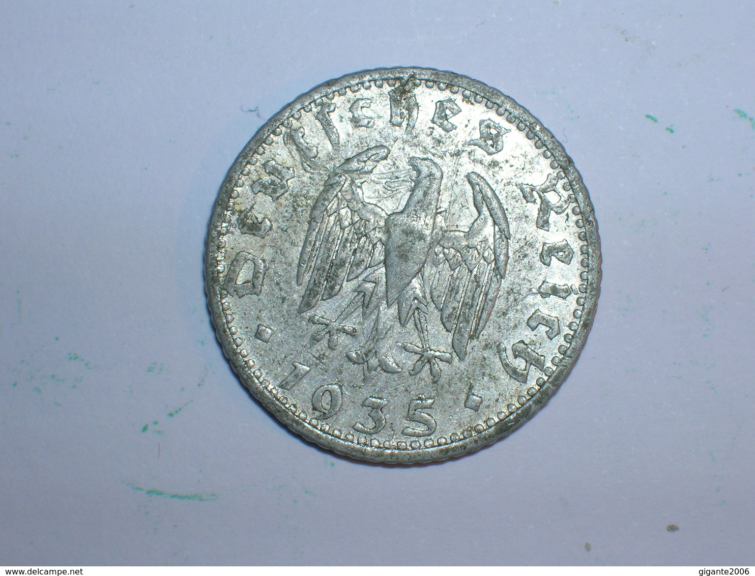 ALEMANIA 50 PFENNIG 1935 D (1218) - 50 Reichspfennig