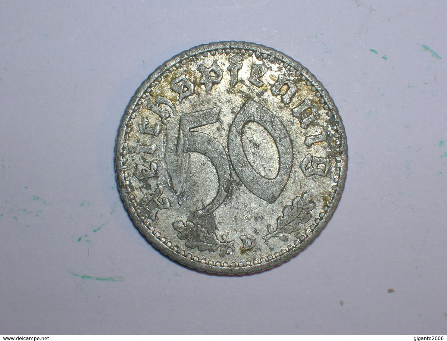 ALEMANIA 50 PFENNIG 1935 D (1218) - 50 Reichspfennig
