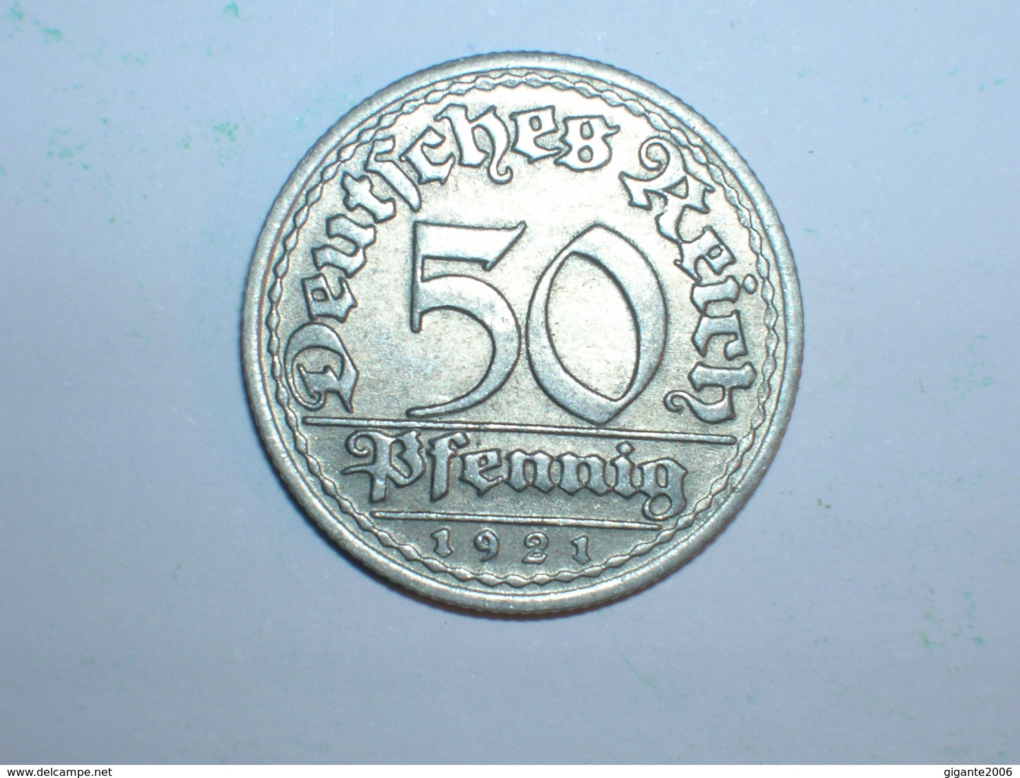 ALEMANIA 50 PFENNIG 1921 F (1231) - 50 Rentenpfennig & 50 Reichspfennig