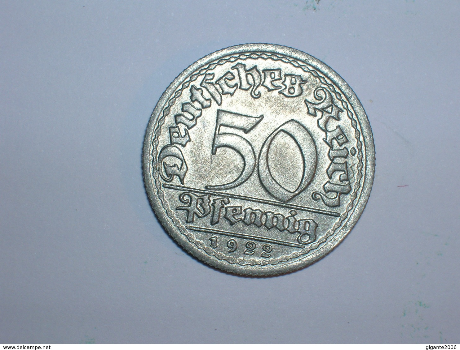 ALEMANIA 50 PFENNIG 1922 F (1236) - 50 Rentenpfennig & 50 Reichspfennig