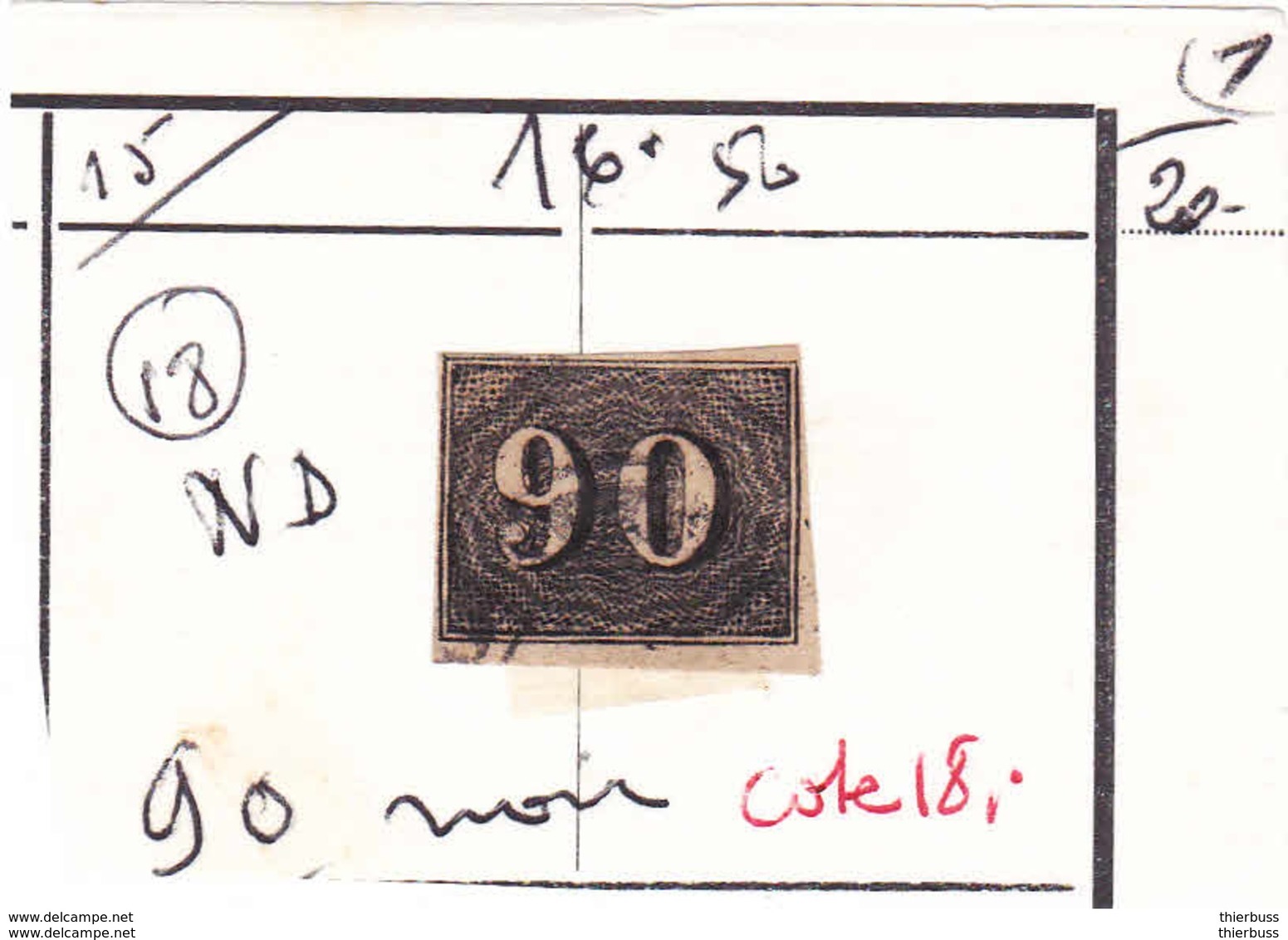 Bresil 15 90r Noir - Used Stamps