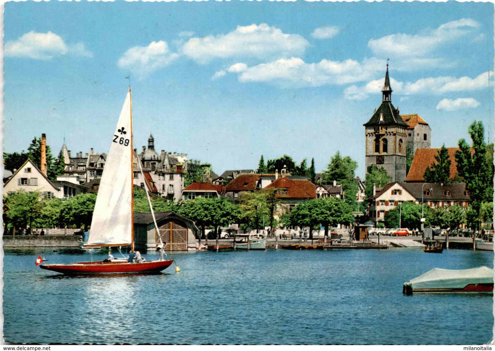 Arbon (Bodensee) - Blick Auf Hafen Und Schloß (1370/1) * 8. 7. 1970 - Arbon