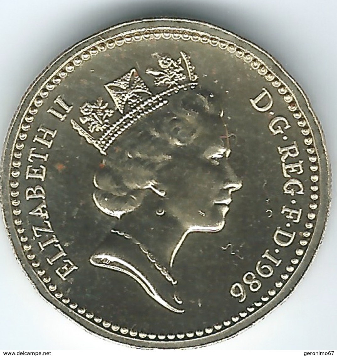 Great Britain / United Kingdom - 1986 - 1 Pound - Elizabeth II - Northern Ireland Flax - KM946 - UNC - 1 Pound