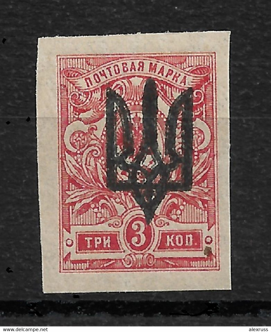 Russia/Ukraine 1918 Civil War, Kiev Type-3 Imperf 3k, VF MNH** (LTSK),, STOCK IMAGE !! ASK !! - Ukraine & Ukraine Occidentale