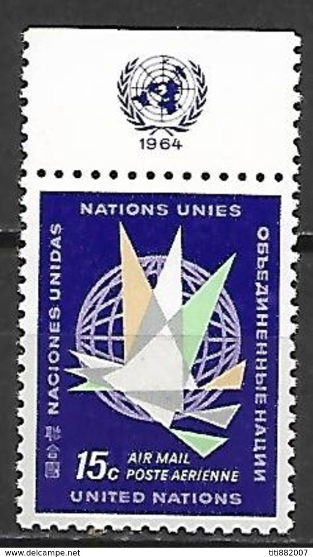 NATIONS UNIES  /   ONU -  Poste Aérienne  -  1963.   Y&T N° 12 ** - Posta Aerea