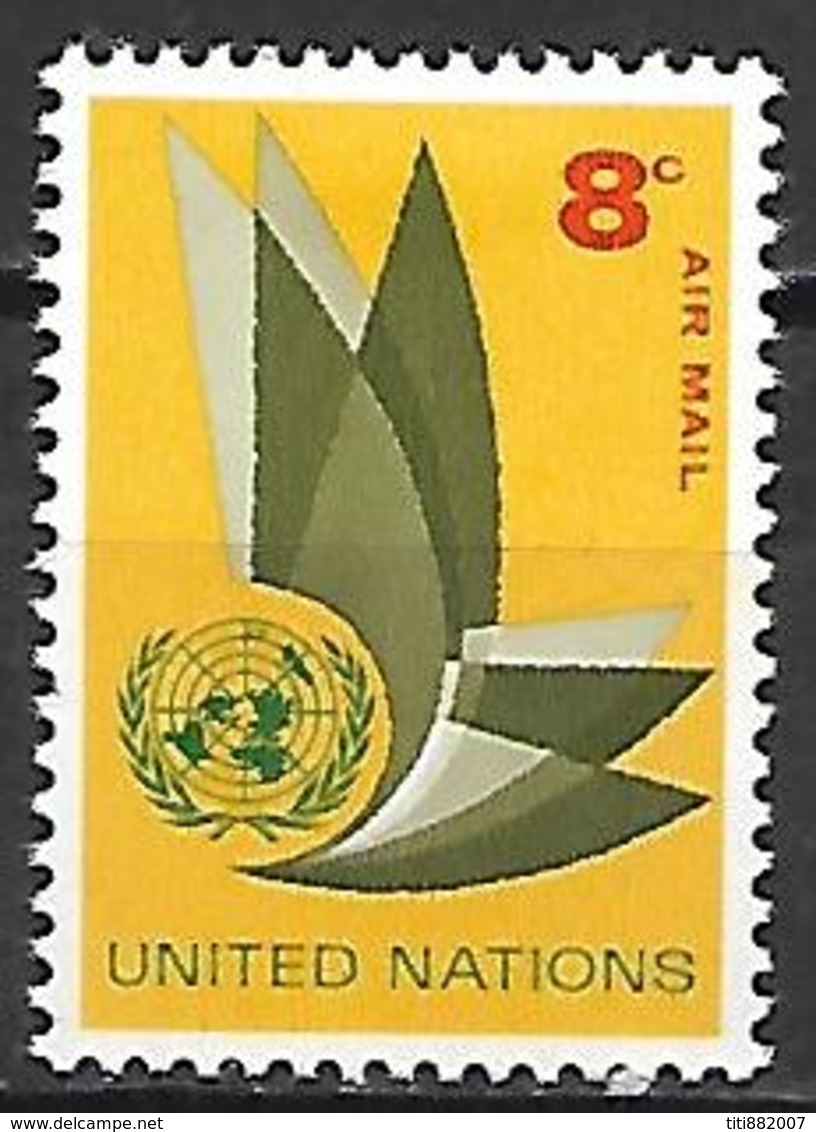 NATIONS UNIES  /   ONU -  Poste Aérienne  -  1963.   Y&T N° 9 * - Posta Aerea
