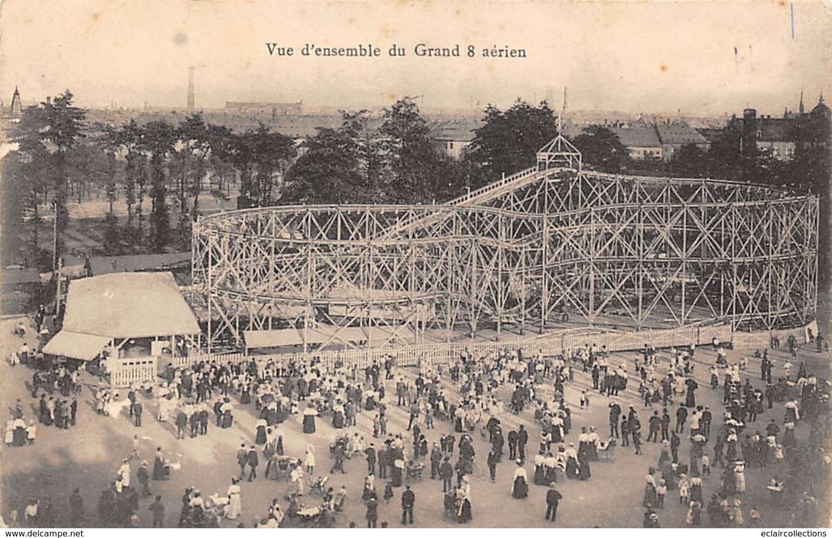 Thème: Manège - Fête Foraine :  Manège    Vue D'ensemble Du Grand 8 Aérien      (Voir Scan) - Other & Unclassified