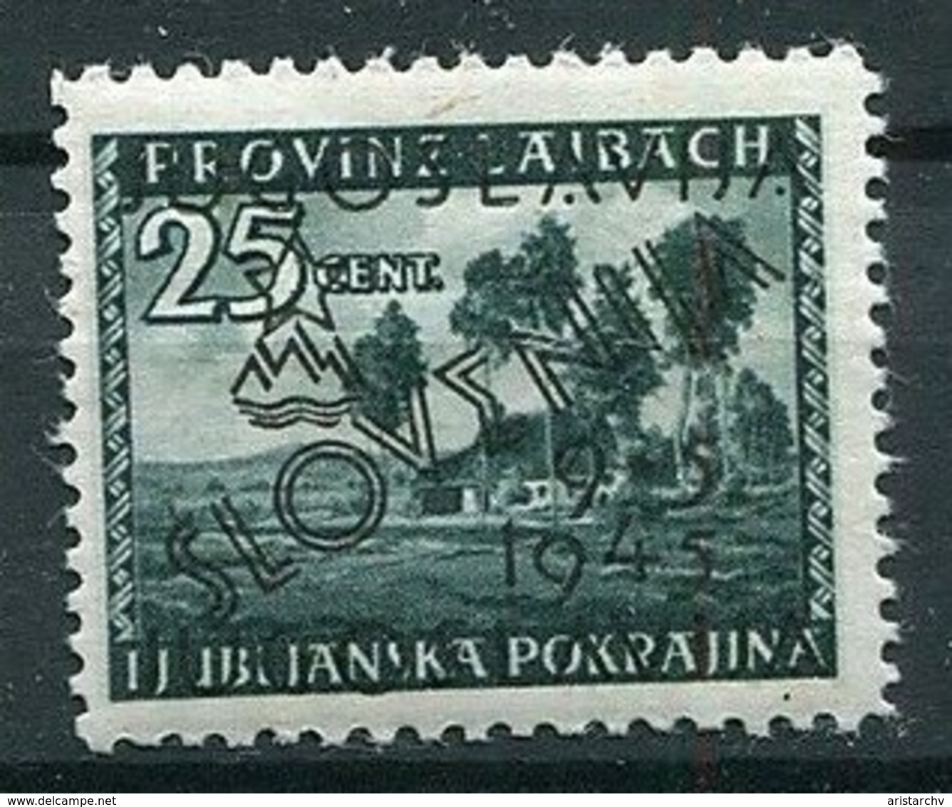 PROVINZ LAIBACH OVERPRINT YUGOSLAVIA SLOVENIA 9*5 1945 12 STAMPS - Yugoslavian Occ.: Slovenian Shore