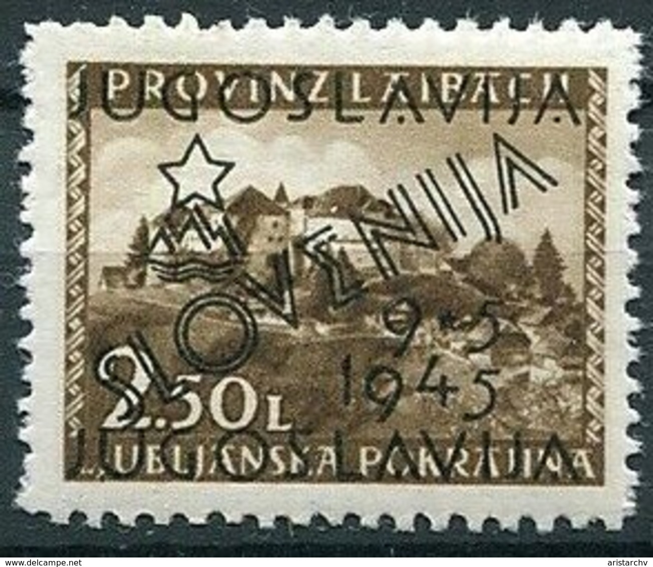 PROVINZ LAIBACH OVERPRINT YUGOSLAVIA SLOVENIA 9*5 1945 12 STAMPS