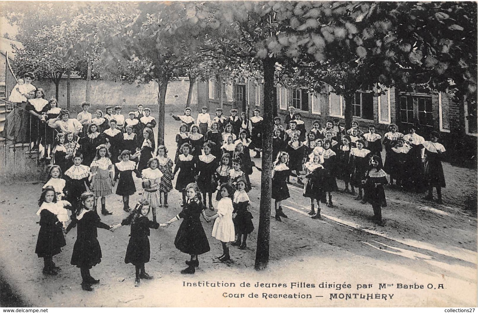 91-MONTLHERY- INSTITUTION DE JEUNES FILLES DIRIGEE PAR MME BARBE O.A COURS DE RECREATION - Montlhery