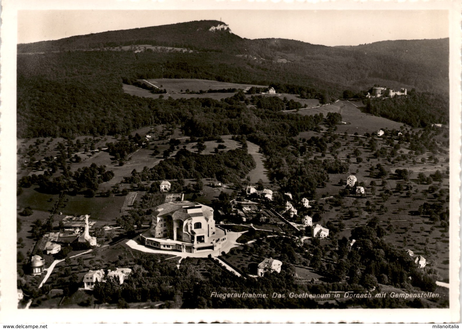 Fliegeraufnahme - Das Goetheanum In Dornach Mit Gempenstollen (1931) - Dornach