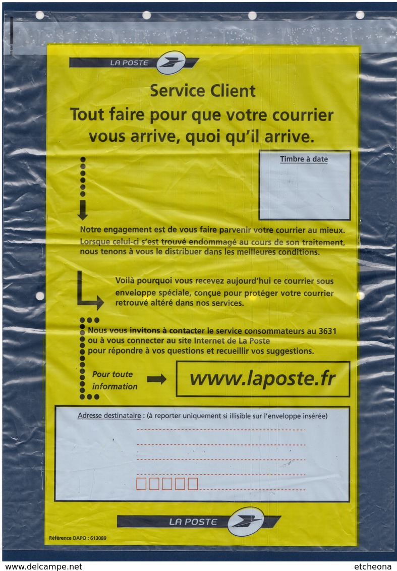 Pour Lettre Accidentée Dans Le Tri Pochette Spéciale De La Poste Grand Format Neuve 29.5 X 44.5 - Crash Post