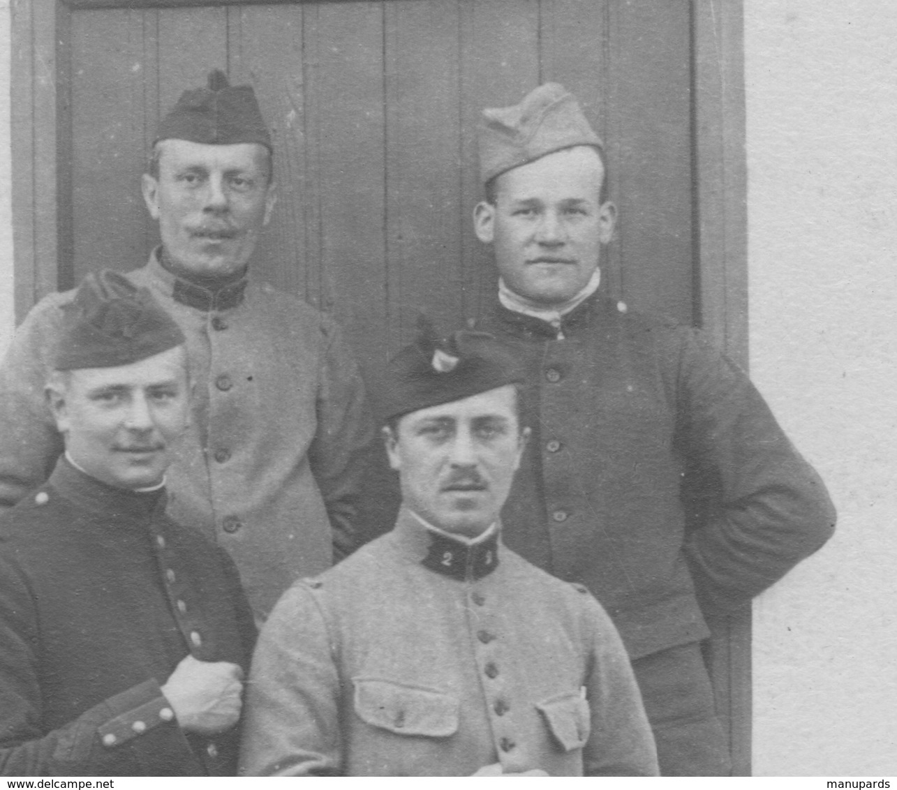 80 FLIXECOURT ??? CARTE PHOTO / 1915 / 2e RÉGIMENT DE CUIRASSIERS ( PARIS ) / SECTION DE MITRAILLEUSES / MITRAILLEURS