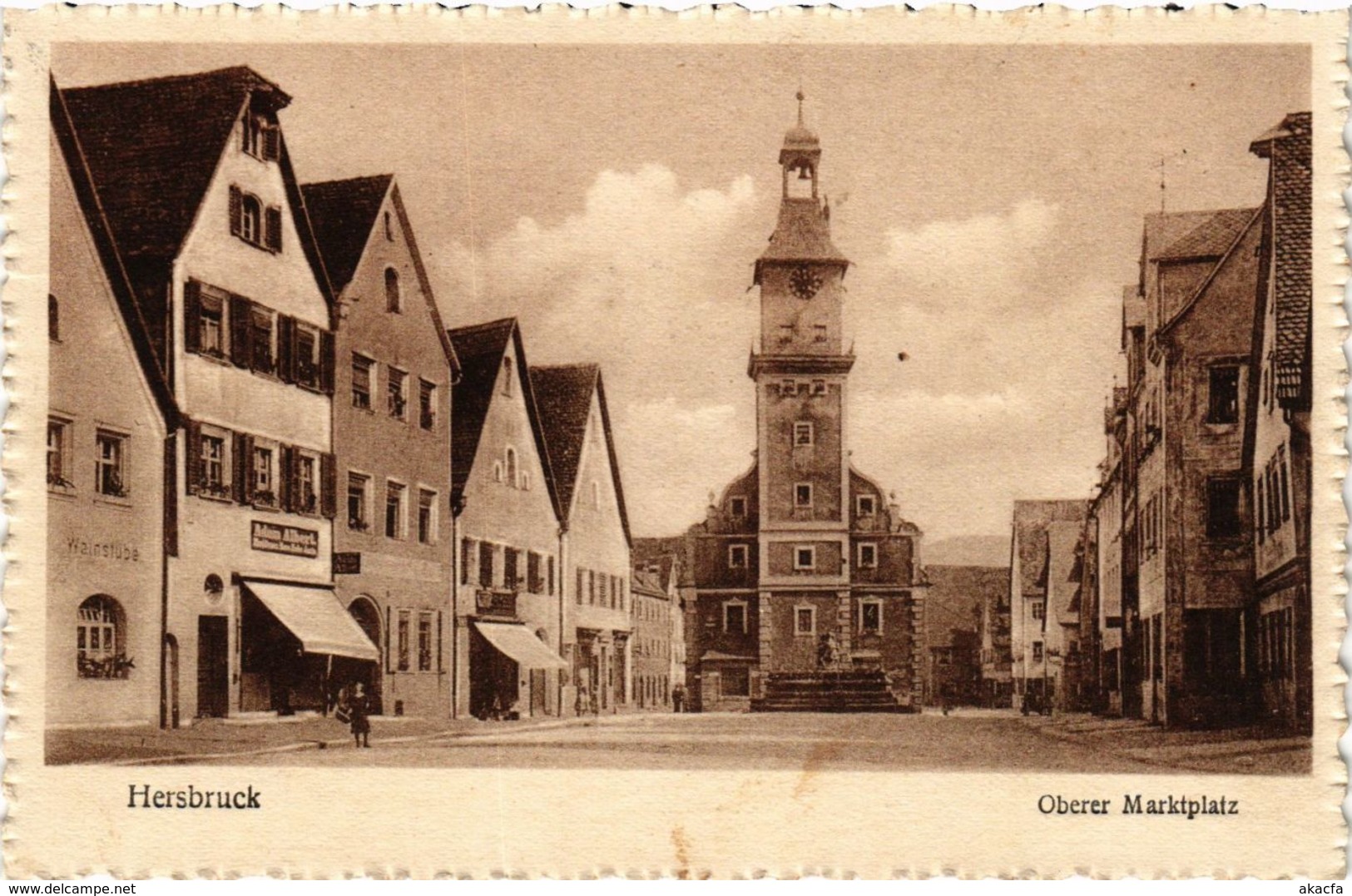 CPA AK Hersbruck Oberer Marktplatz GERMANY (959615) - Hersbruck