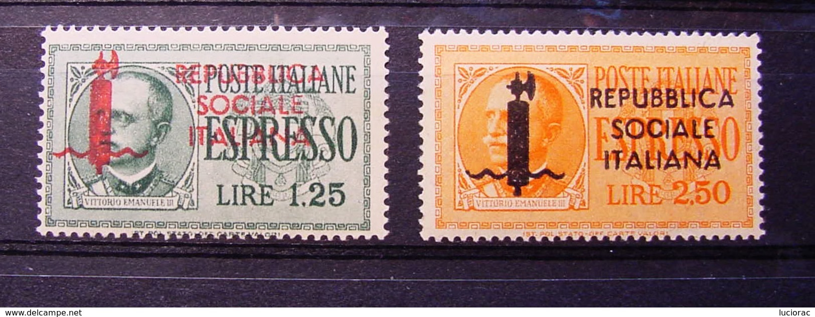 R.S.I. ESPRESSI 1944 SOVRASTAMPATI **  (S019) - Poste Exprèsse