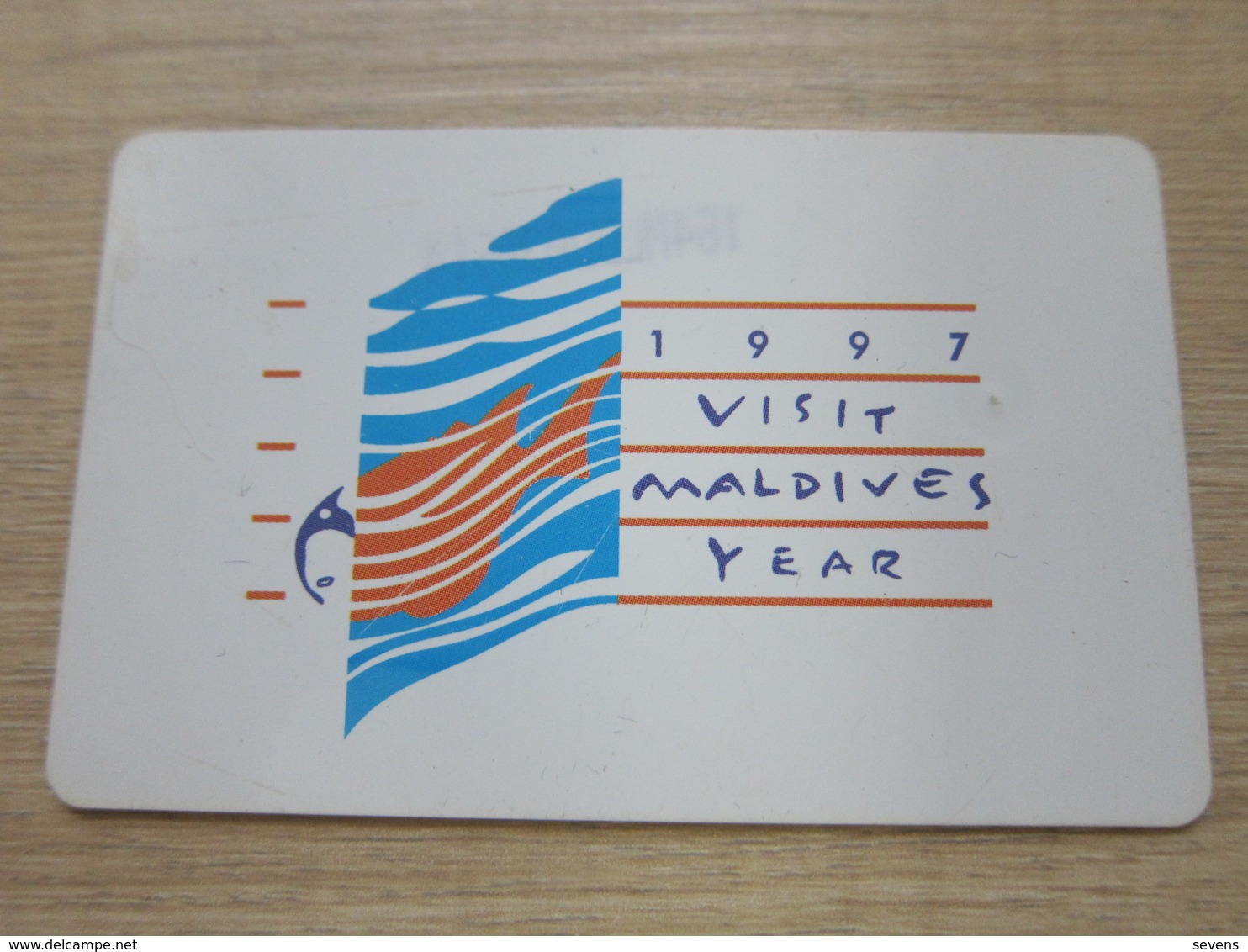 1997 Visit Maldives Year,fish, Used With Some Scratch - Maldive