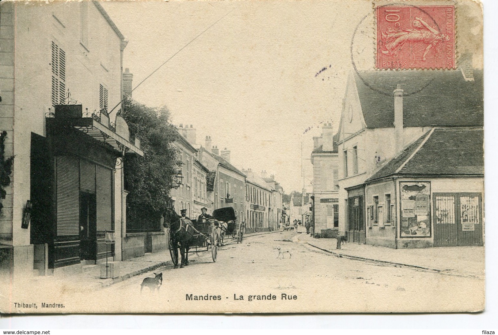 94 - Val De Marne - Mandres La Grande Rue (N0187) - Mandres Les Roses