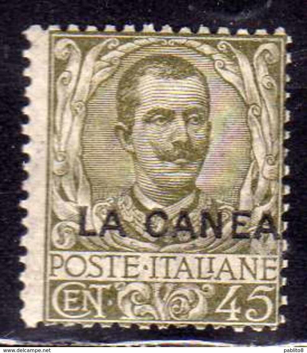 LA CANEA 1905 SOPRASTAMPATO D'ITALIA ITALY OVERPRINTED CENT. 45c MNH - La Canea