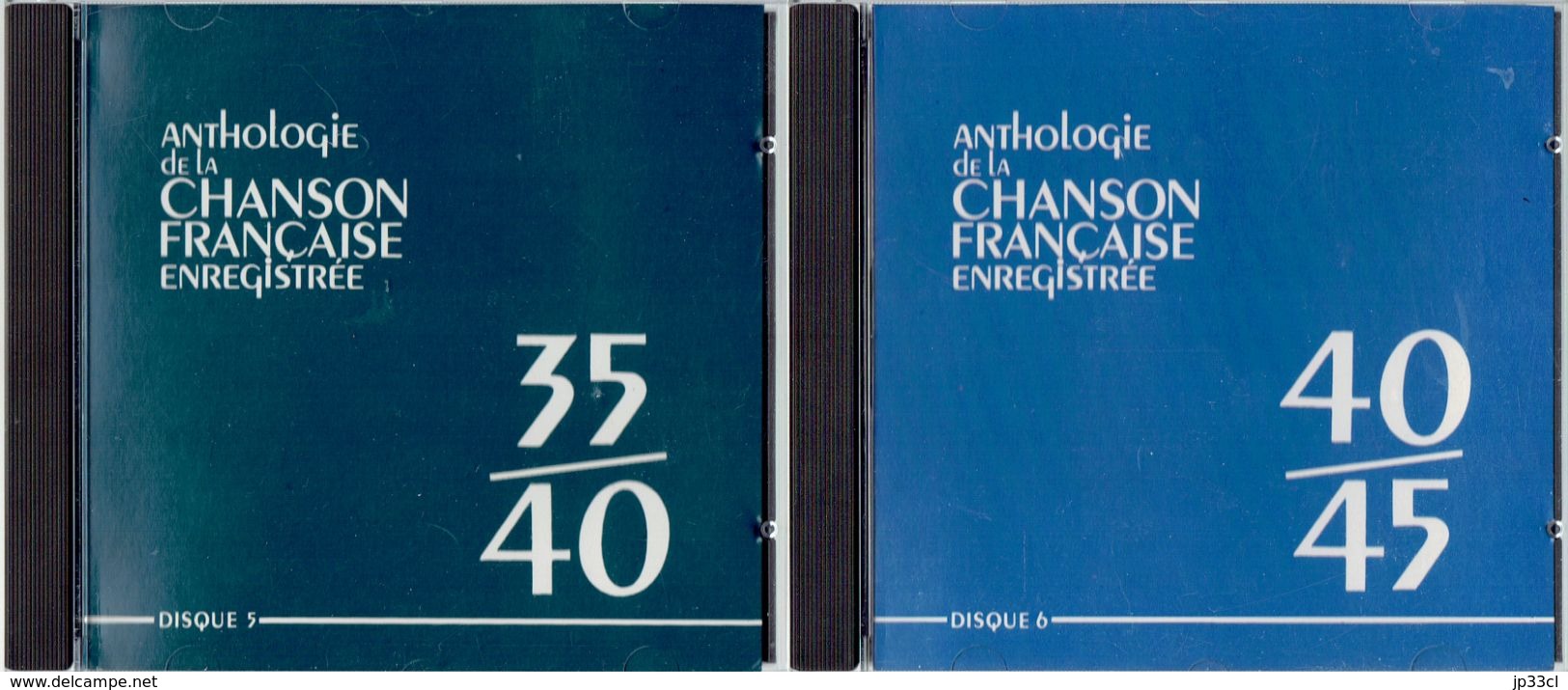 Anthologie De La Chanson Française Enregistrée (années 1910/45) Collection Complète De 6 CD - Hit-Compilations