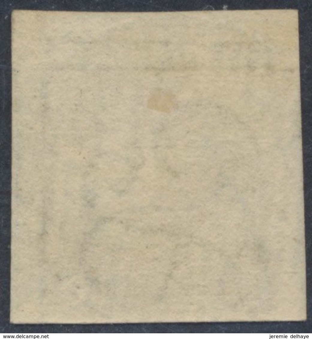 épaulette - N°1 (3 Marges, 1 Bord Rasé) Obl D18 "Ghistelle" - 1849 Epaulettes