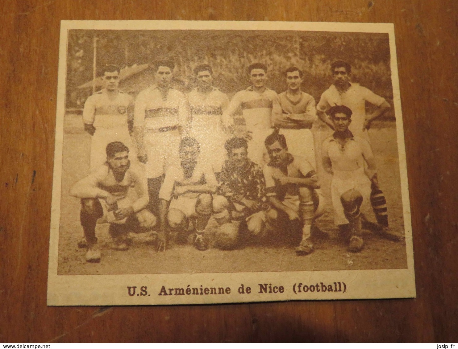 NICE (ALPES-MARITIMES) U.S. ARMÉNIENNE DE NICE FOOTBALL (PHOTO DE JOURNAL: 02/1932) - Côte D'Azur