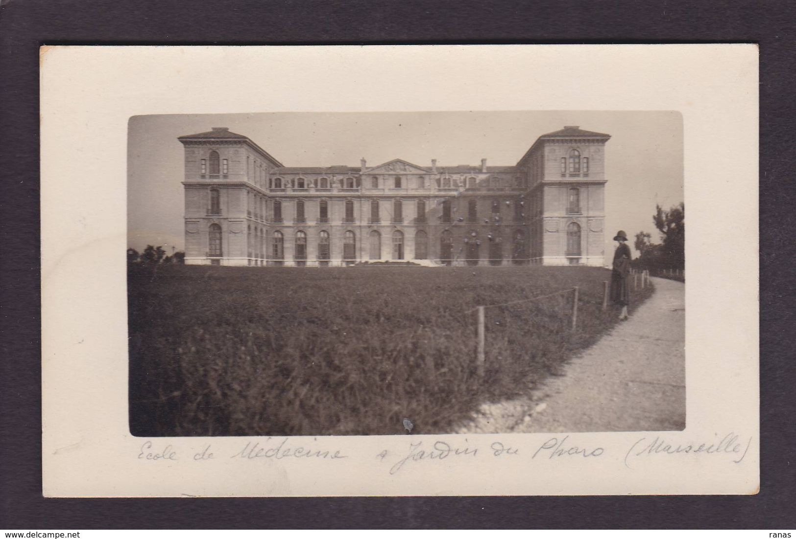 CPA Bouches-du-Rhône 13 Marseille Monument école De Médecine Carte Photo écrite - Monuments