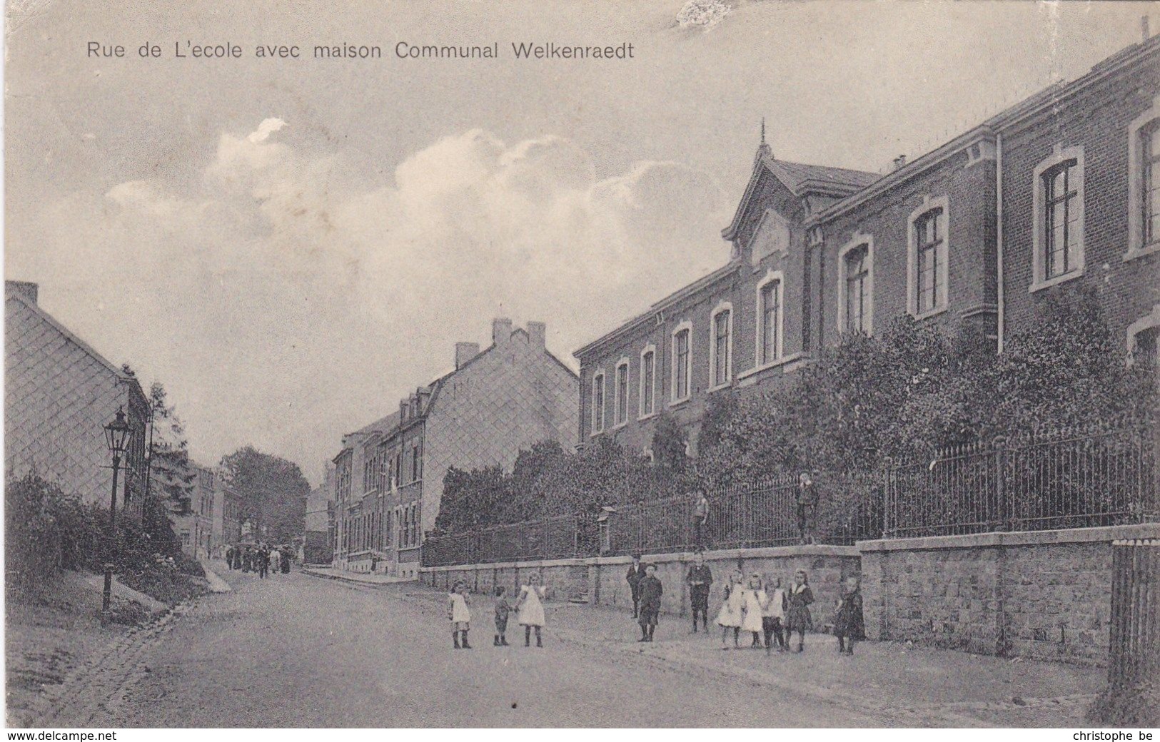 Rue De L'ecole Avec Maison Communal Welkenraedt (pk69642) - Welkenraedt