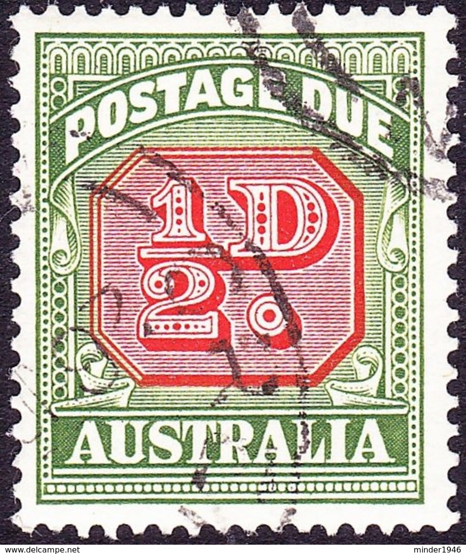 AUSTRALIA 1956 QEII ½d Carmine & Green SGD119 Used - Segnatasse