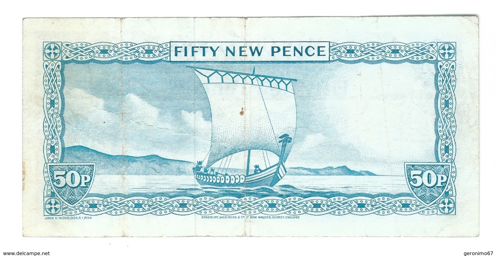 Isle Of Man - Elizabeth II - 50 New Pence - 50 New-pence