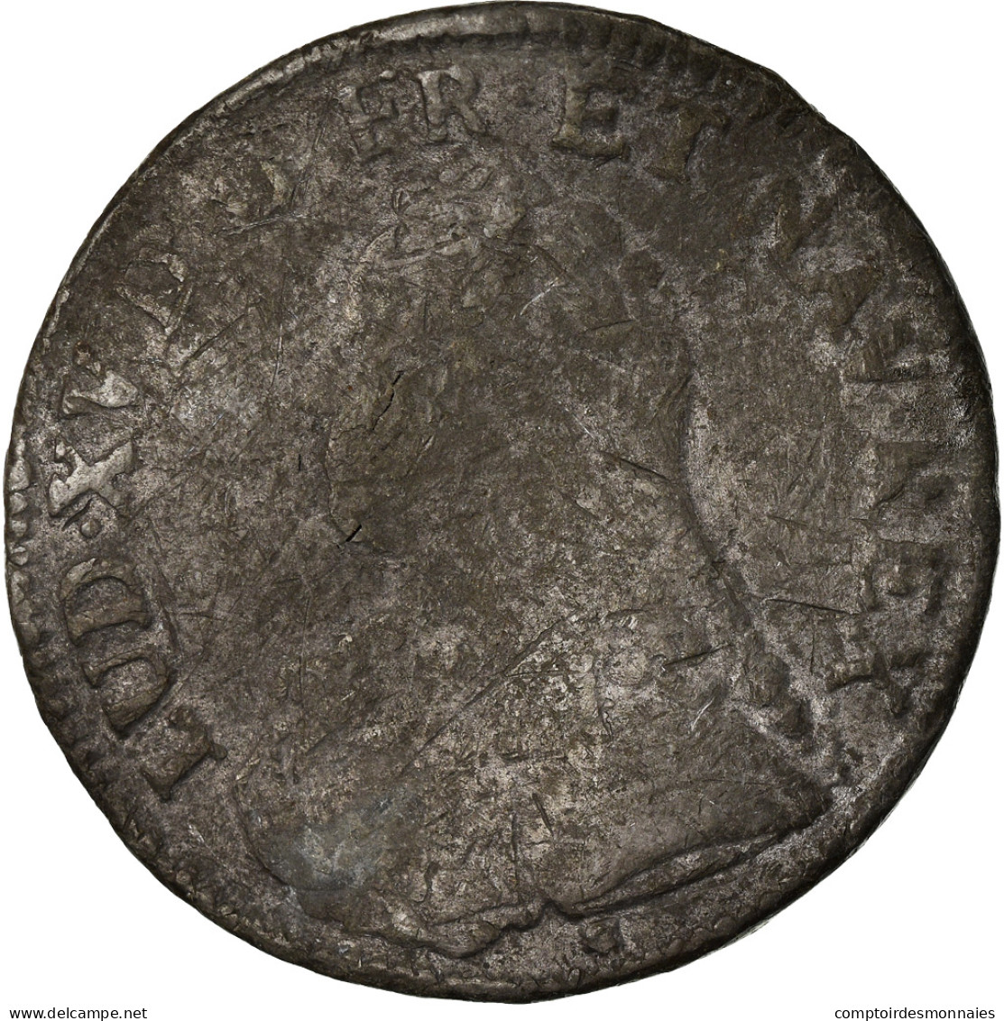 Monnaie, France, Louis XV, Ecu, 1727, Caen, Faux D'époque, TB, Argent, KM:486.5 - Abarten Und Kuriositäten