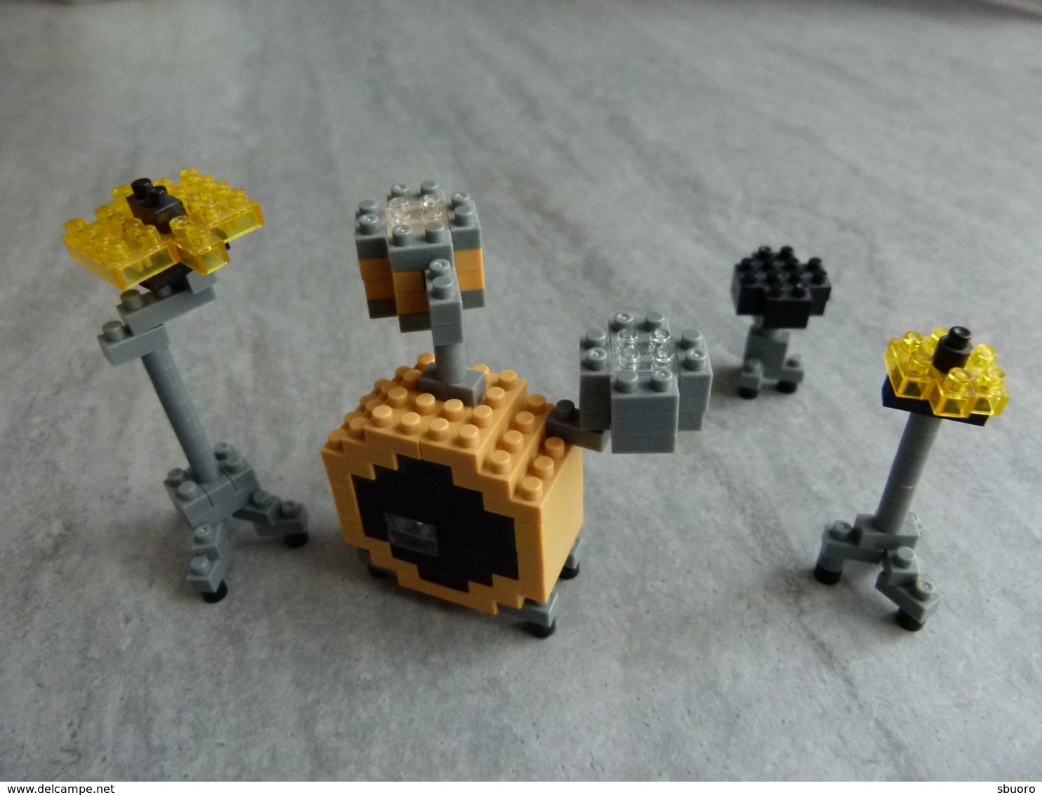 Nanoblock Drum Set - Jeu De Construction Style Mini Lego : Batterie, Drums, Schlagzeug. Instrument De Musique Miniature - Other & Unclassified