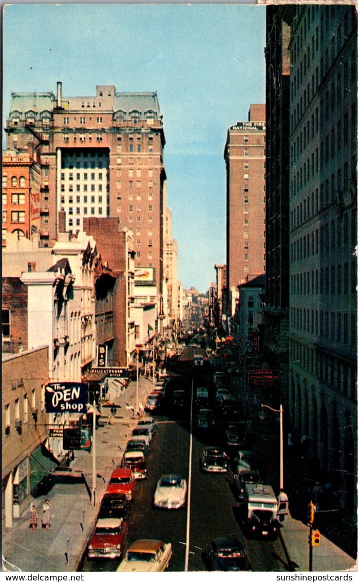 Tennessee Memphis Madison Avenue Looking East 1961 - Memphis