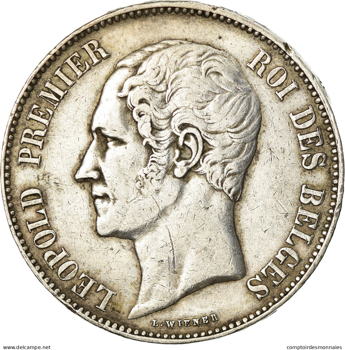 Monnaie, Belgique, Leopold I, 5 Francs, 5 Frank, 1865, TB+, Argent, KM:17 - 5 Frank