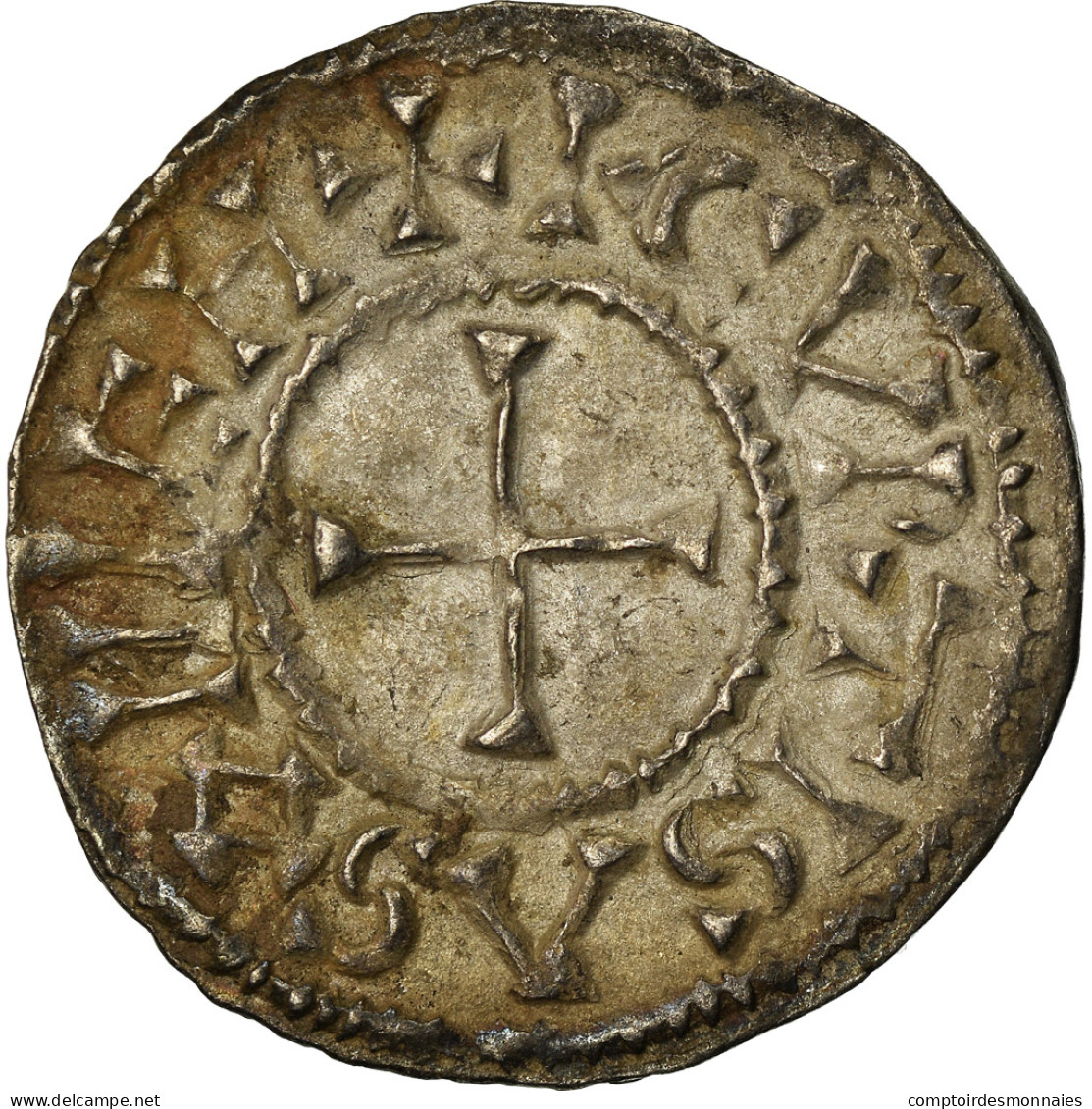 Monnaie, France, Charles Le Chauve, Denier, 864-865, Curtisasonien, SUP, Argent - Sonstige & Ohne Zuordnung