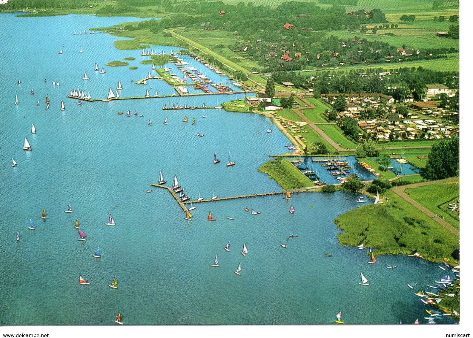 Lembruch Belle Vue Aérienne Le Port Le Lac Voiliers - Lembruch