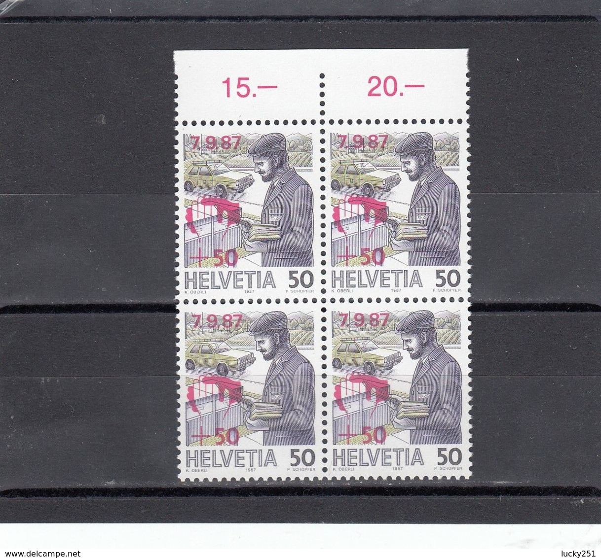 Suisse - Année 1987 - Neuf** -  N°YT 1287** - Aide Aux Sinistrés - Unused Stamps