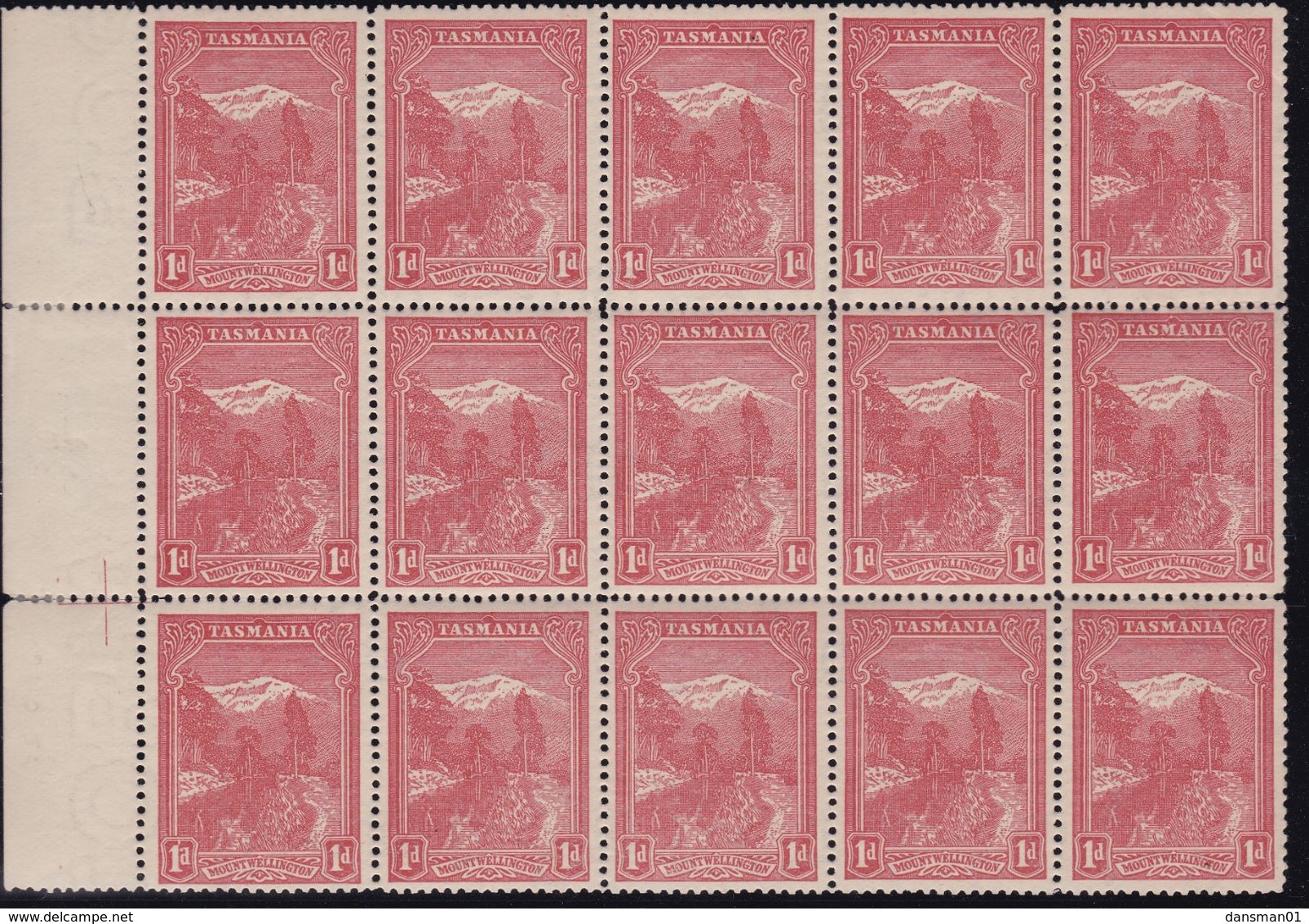 TASMANIA 1902 P.12.5 SG 240 Mint Never Hinged 1 Stamp Creased - Neufs