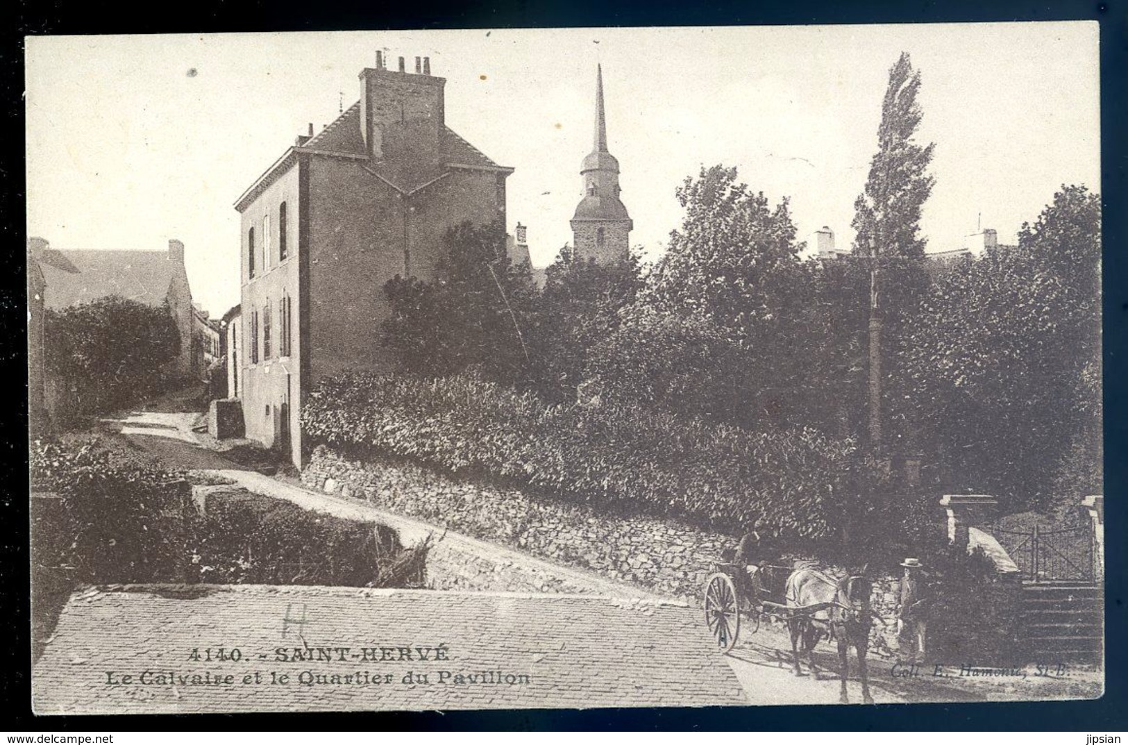 Cpa Du 22  Saint Hervé Le Calvaire Et Le Quartier Du Pavillon  --- Environs Loudéac  AVR20-151 - Loudéac