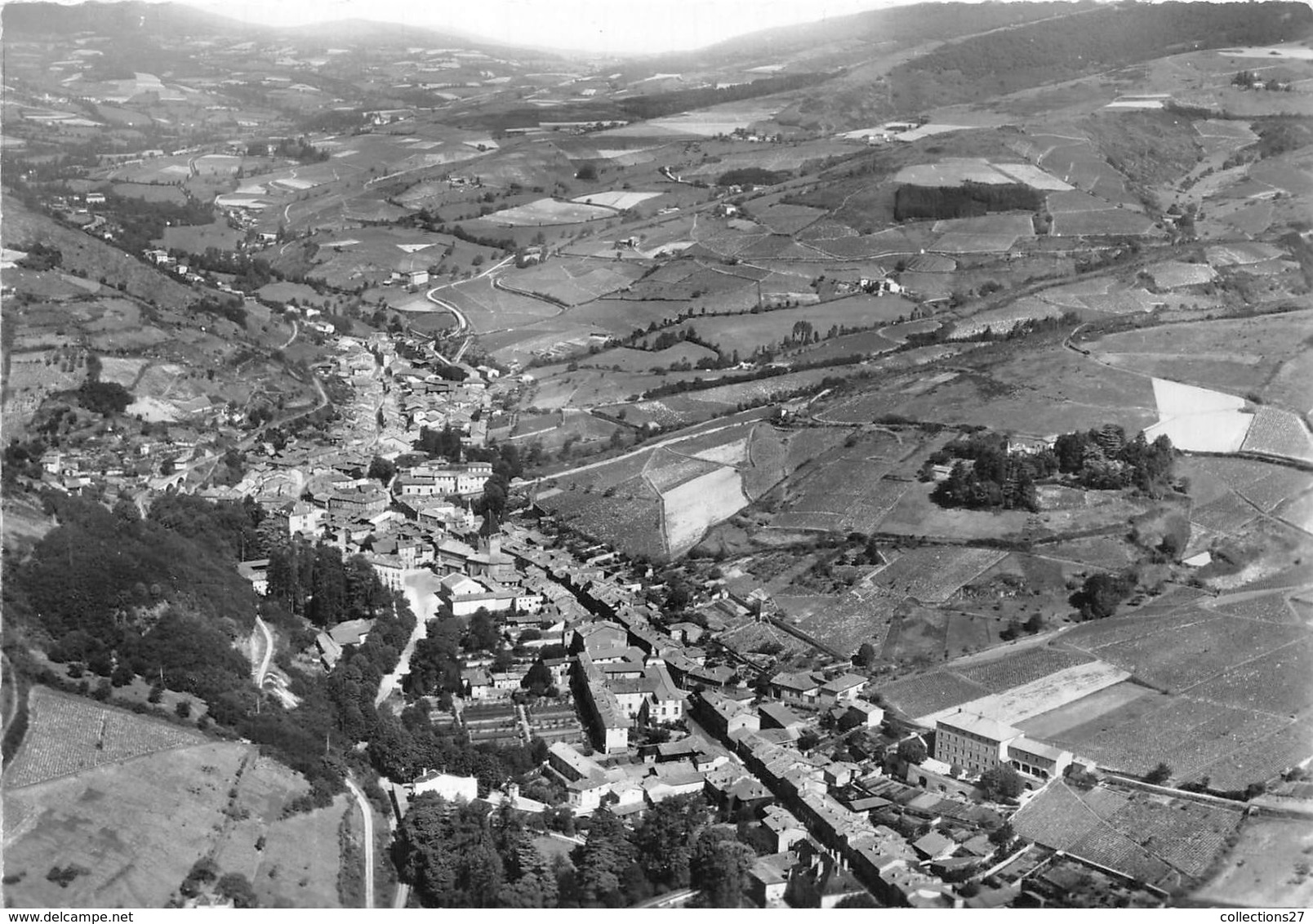 69-BEAUJEU-VUE GENERALE AERIENNE - Beaujeu