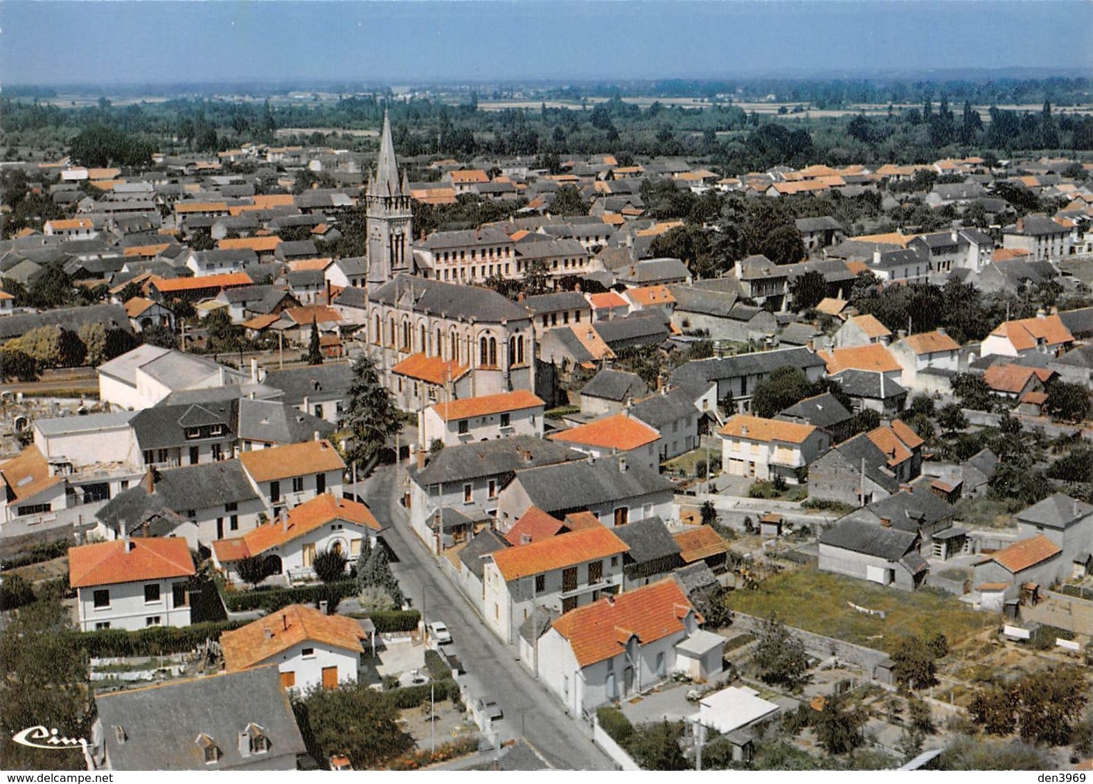 BORDERES-sur-l'ECHEZ - Vue Générale Du Centre-bourg - Borderes Louron