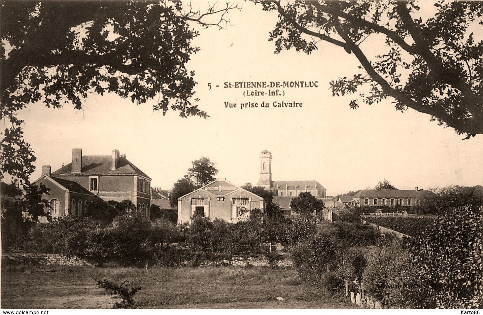 St Etienne De Montluc * Vue Prise Du Calvaire * école - Saint Etienne De Montluc