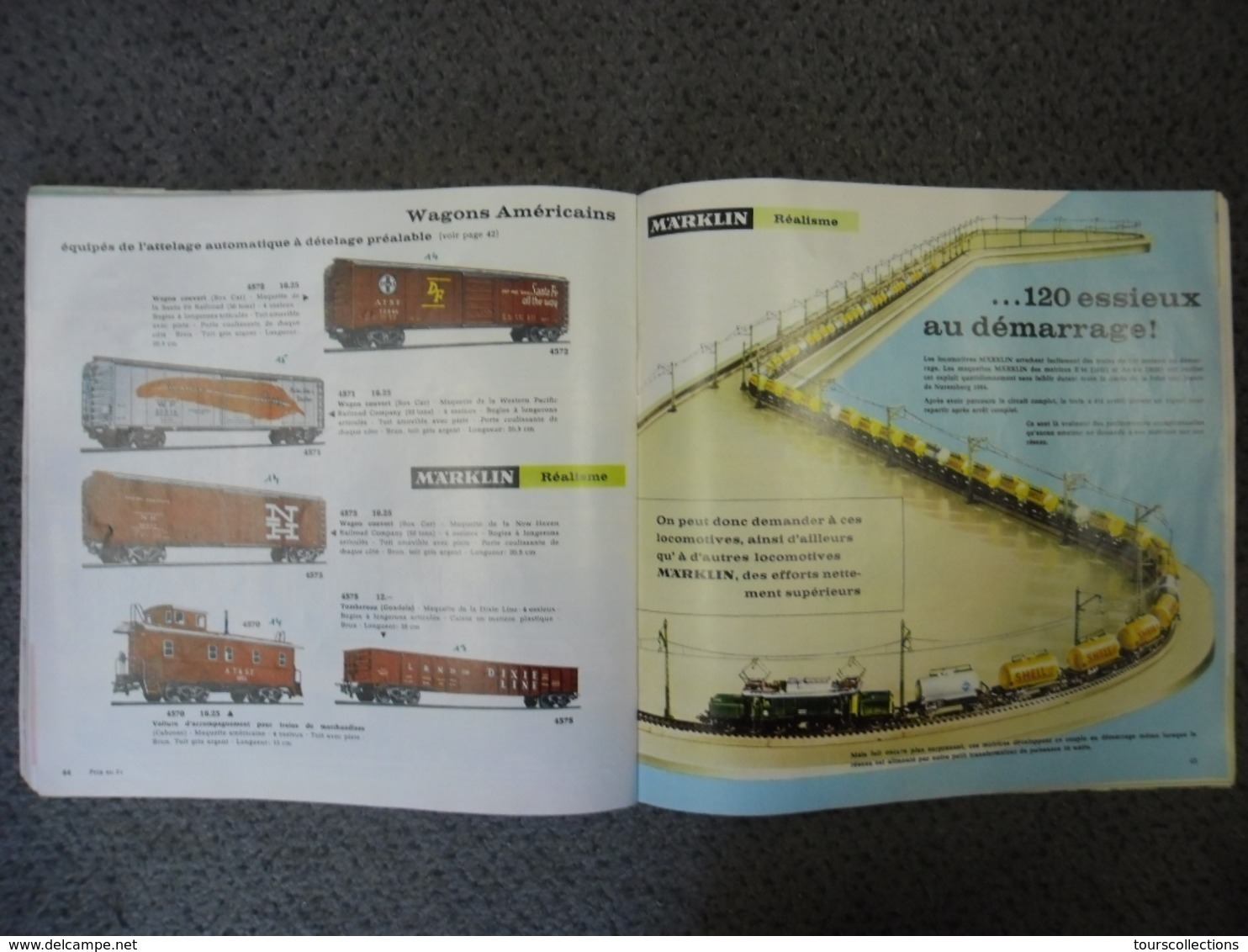 CATALOGUE de 1964 - 65 MARKLIN ACHO 1/87 TRAIN FERROVIAIRE HO photos et tarifs - 36 pages