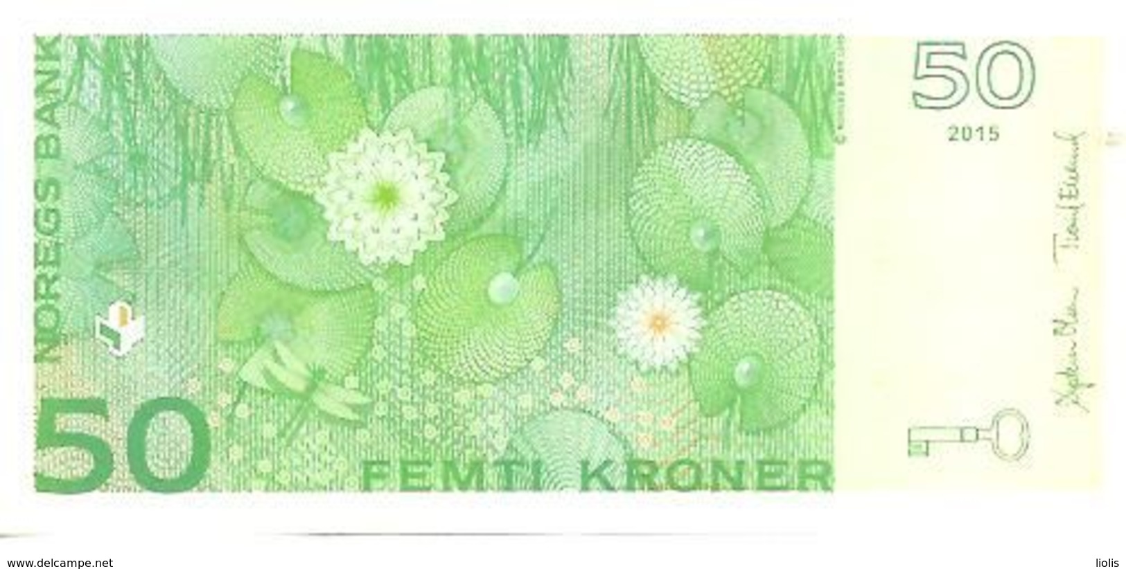 Norway P-46 50 Kroner  2015 UNC - Norvège