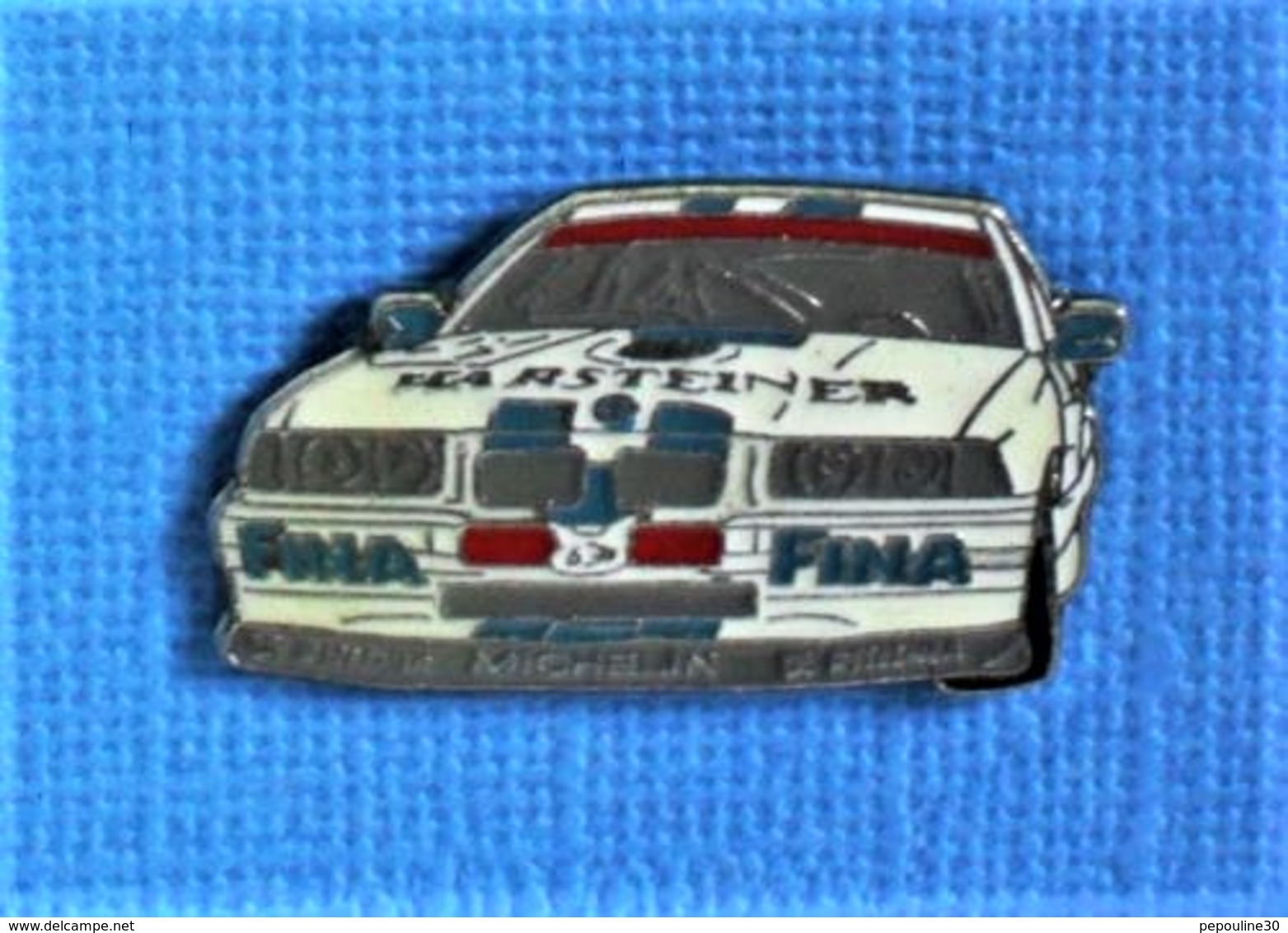 1 PIN'S //  ** BMW 635 CSI TOURING CAR / CHAMPIONSHIP / FINA / MICHELIN WARSTEINER ** - BMW