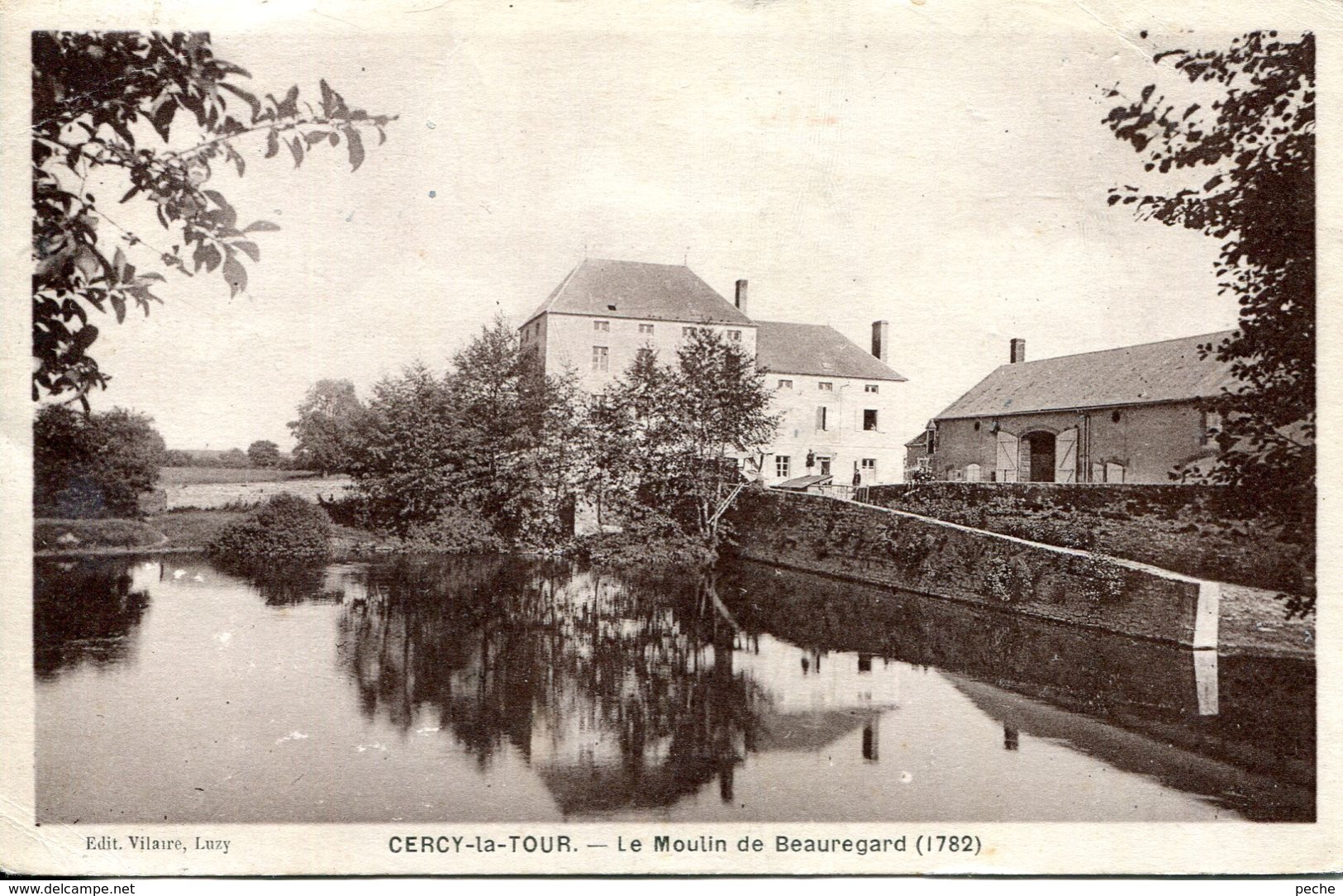 N°483 R -cpa Cercy La Tour -le Moulin De Beauregard- - Water Mills