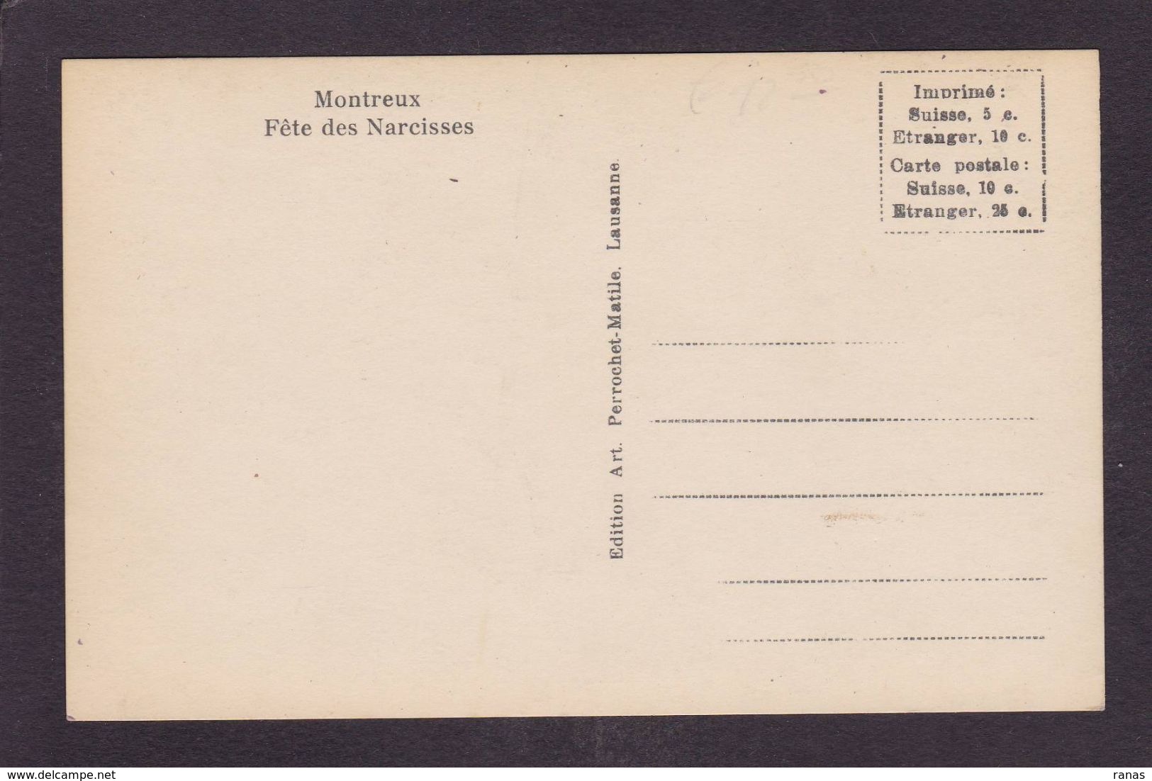 CPA Suisse Helvétia Schweiz Svizzera Non Circulé Carte Photo Montreux Lausanne Lion - Mon