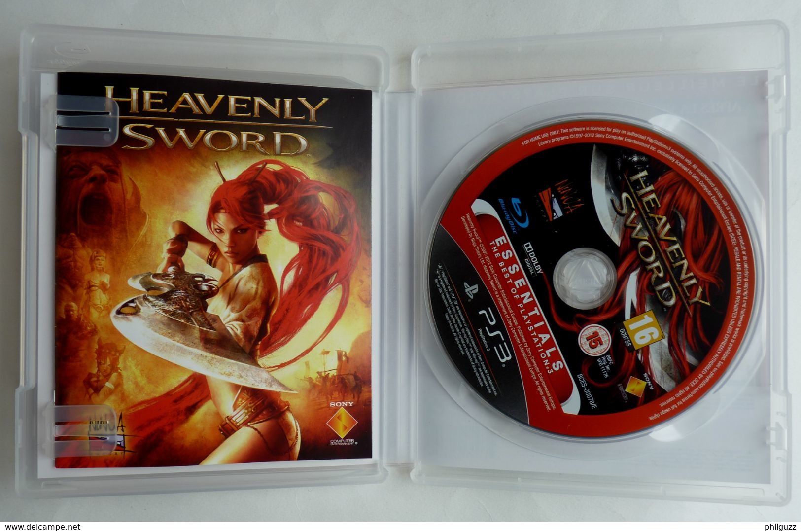 JEU Playstation JEU PS3  HEAVENLY SWORD AVEC BOITIER ET LIVRET - PS3